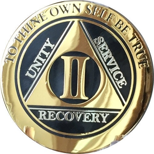 1 - 10 年 AA メダリオン 1 オンス .999 純銀 禁酒チップ 静けさの祈り