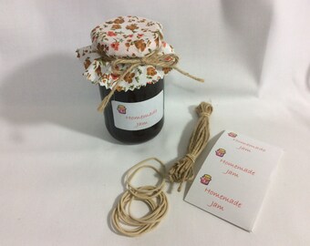 80 mini JAM covers FABRIC wedding fits 1oz-1.5oz jars INCLUDES labels,twine/TAGS 80 mini JAM covers FABRIC wedding fits 1oz-1.5oz jars INCLUDES labels,twine/TAGS
