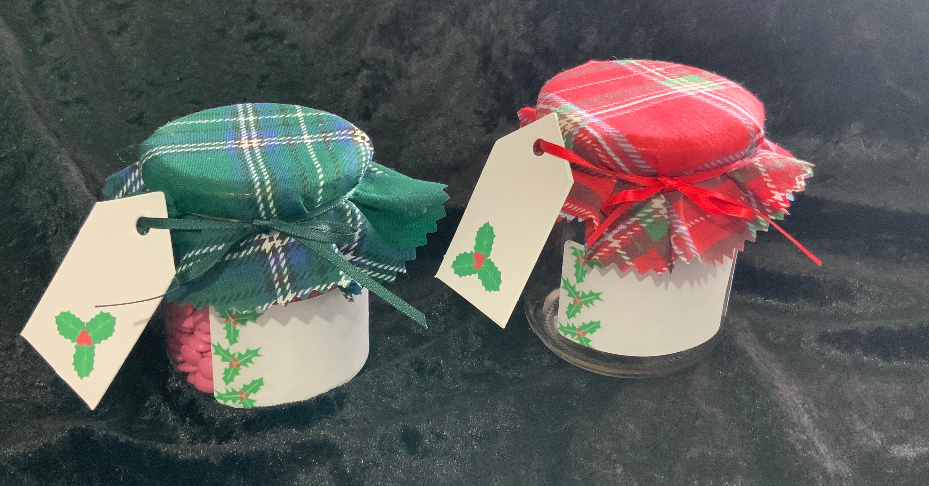 12 X Cloth Jam Jar Tops TARTAN 6 of Each Colour Fabric Lid Etsy UK