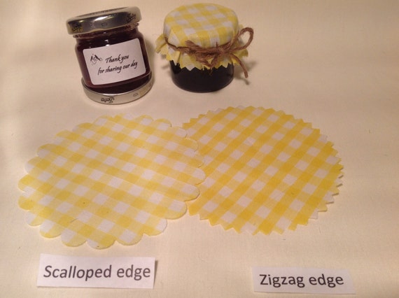 80 mini JAM covers FABRIC wedding fits 1oz-1.5oz jars INCLUDES labels,twine/TAGS 80 mini JAM covers FABRIC wedding fits 1oz-1.5oz jars INCLUDES labels,twine/TAGS