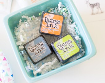 Trio of Inks, Mini Ink Pads, Archival Ink,  Fingerprint Art