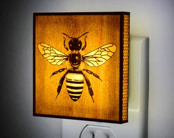 The Bee Night Light - garden, insect, bug, bugs lantern