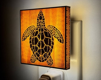 Baby Sea Turtle Night Light - Beach, Salt Life, Figurine, Seashell