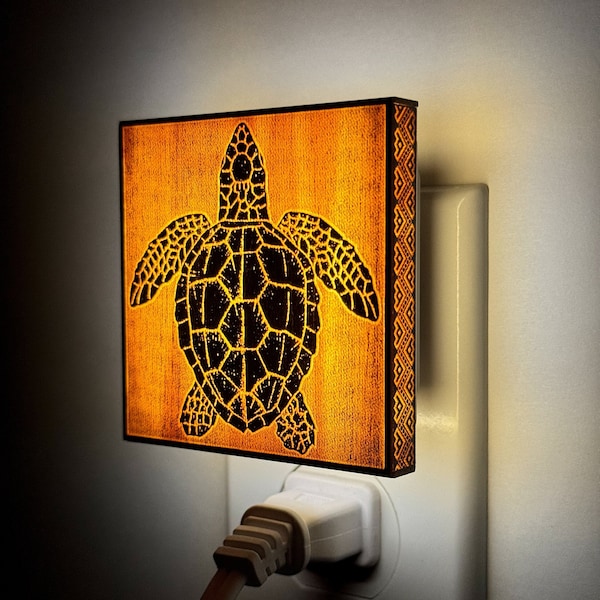 Baby Sea Turtle Night Light - Beach, Salt Life, Figurine, Seashell