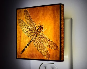DragonFly Nattlampa, Väggkonst, insekt, Insektslampa