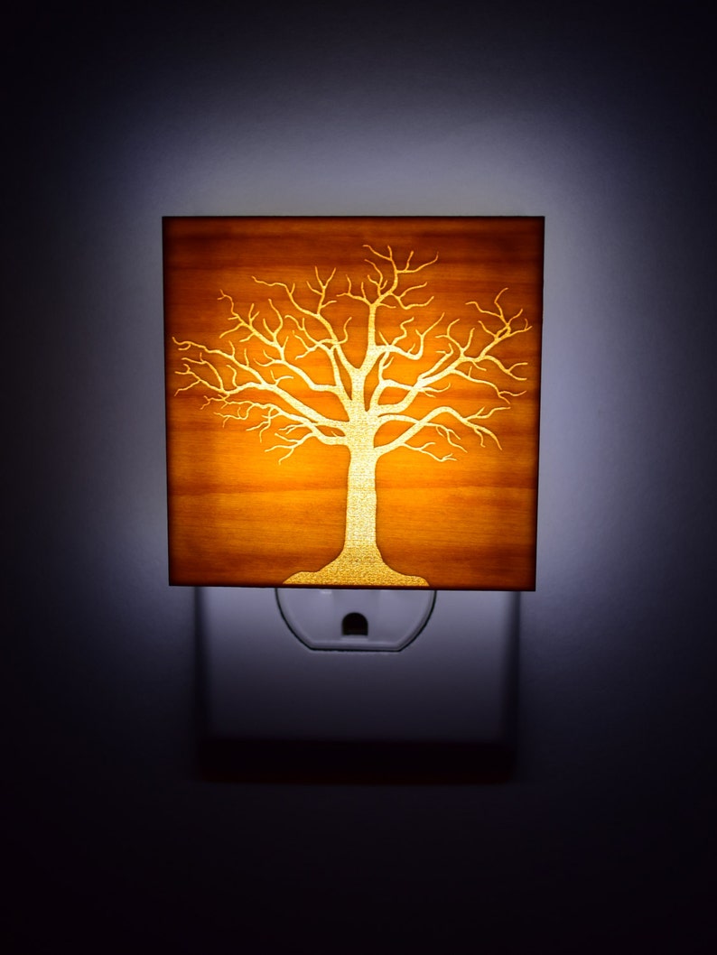 Tree Night Light Bonsai Rustic Decor Tree of Life Etsy