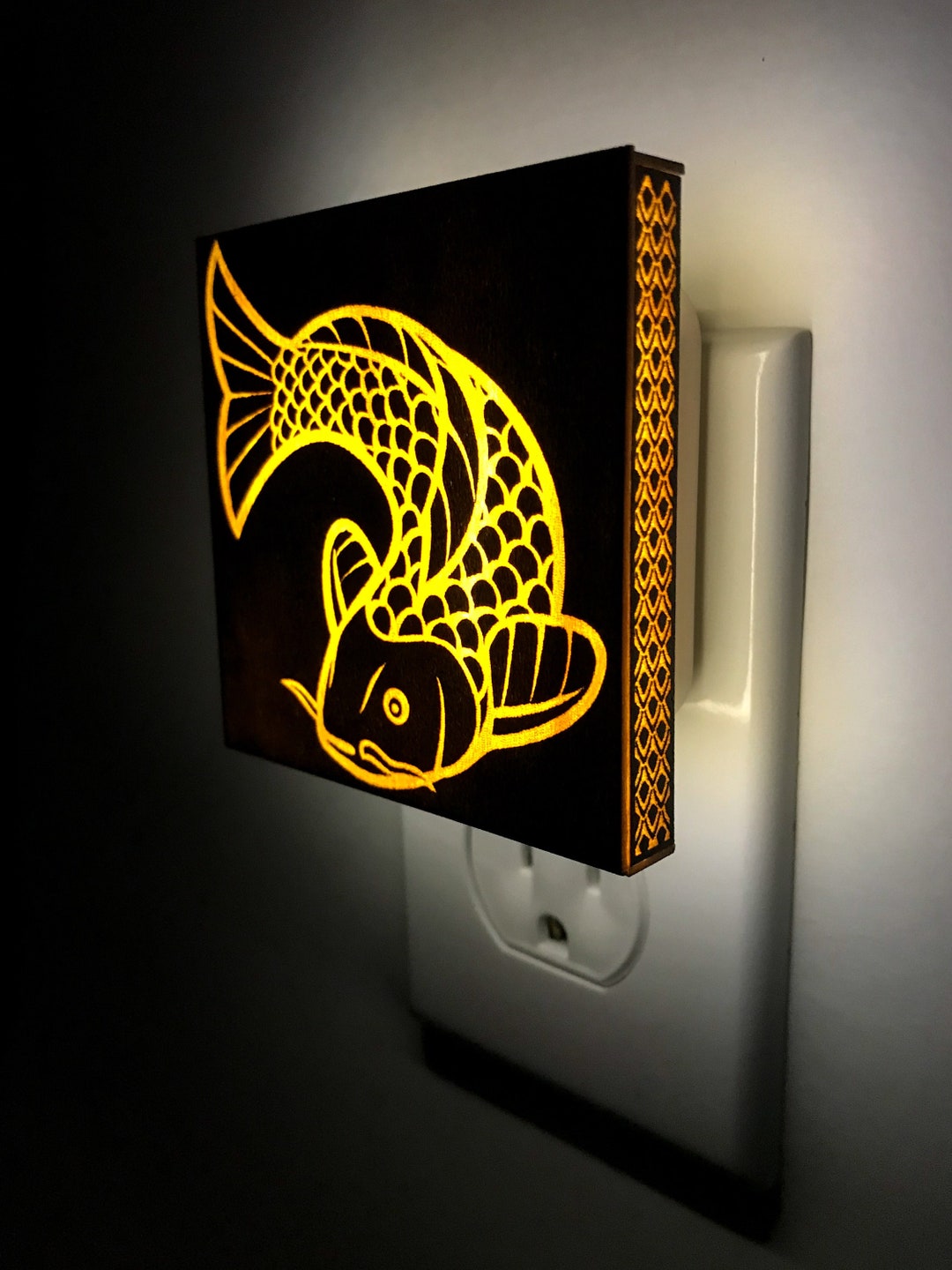 Koi Fish Nighlight, Painting, Betta Fish, Pond Signs, Decor Lantern - Etsy