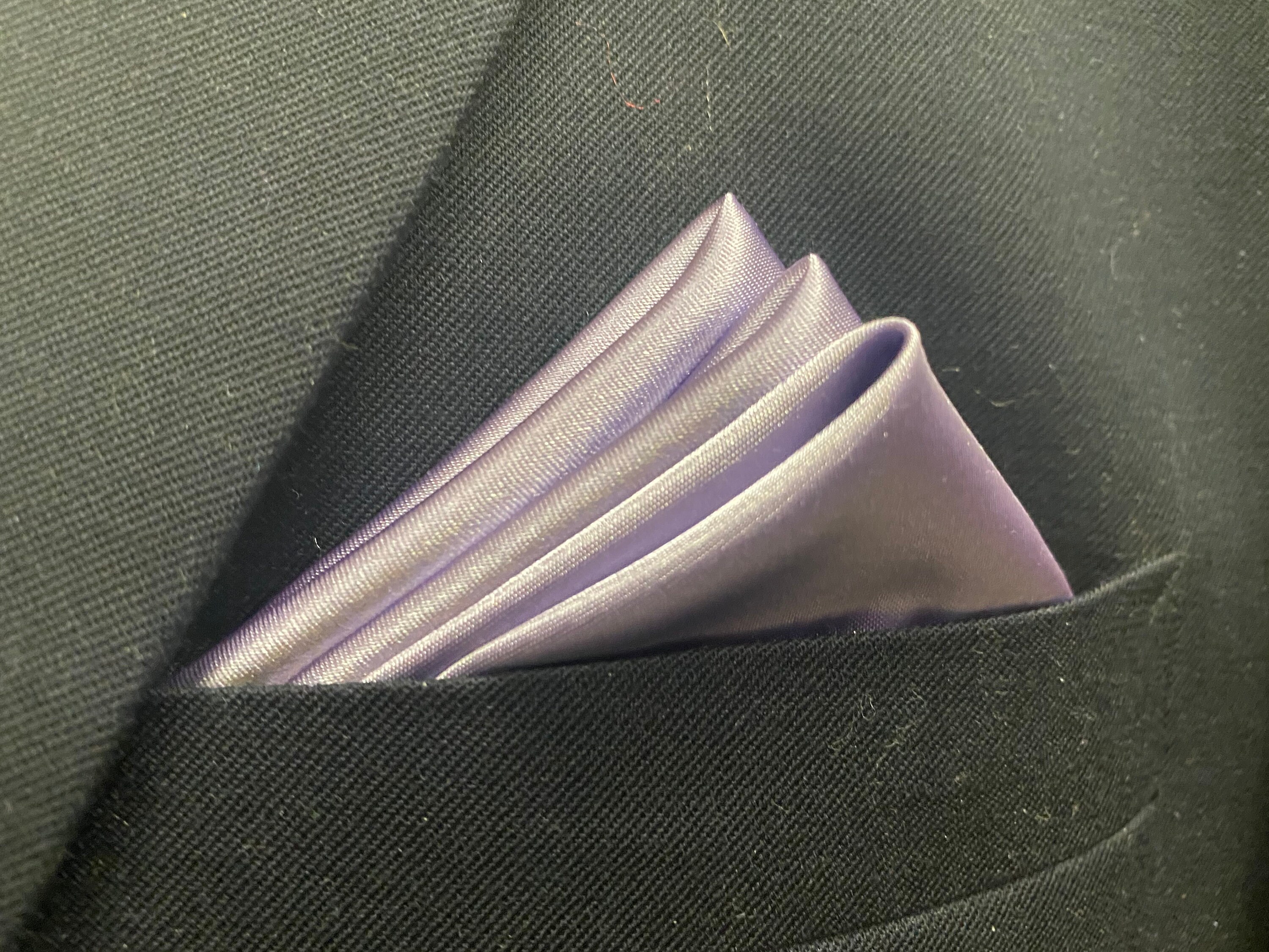 Lavender handmade prefolded pocket square Etsy