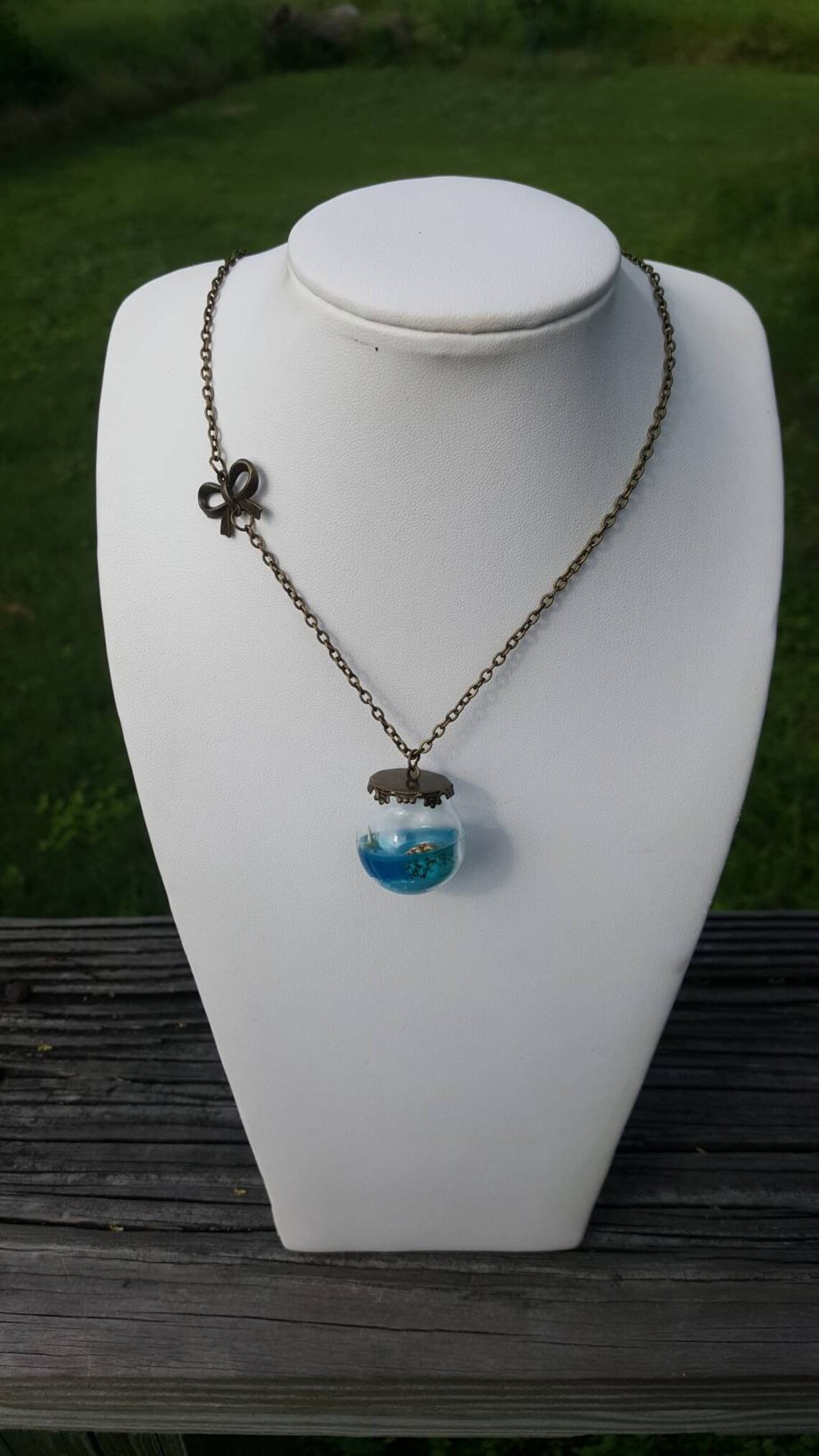 Aquarium Necklace Under the Sea Ocean Necklace Globe Under Etsy UK