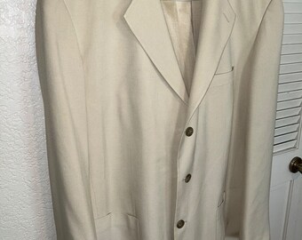 Blazer da uomo - Giacca - Taglia Large - 100% Seta - By "Structure"