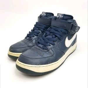 Nike Air Force 1 '07 Mid AF1 Blue Basketball Sneakers. Men's Size 13 315123-404 image 1