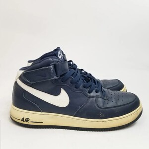 Nike Air Force 1 '07 Mid AF1 Blue Basketball Sneakers. Men's Size 13 315123-404 image 3