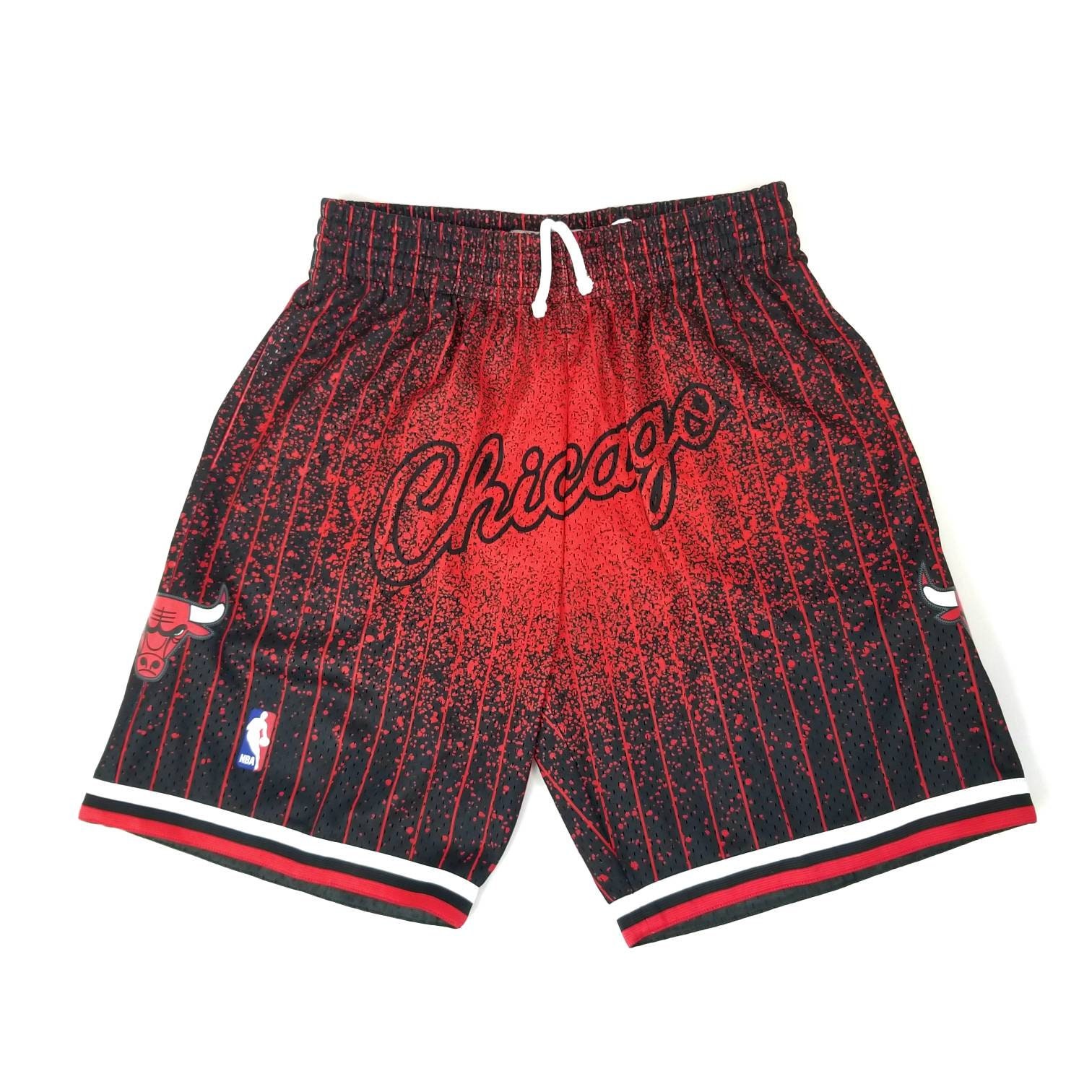 Stitched NBA Chicago Bulls Michael Jordan Jersey Basketball Shorts