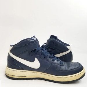 Nike Air Force 1 '07 Mid AF1 Blue Basketball Sneakers. Men's Size 13 315123-404 image 5