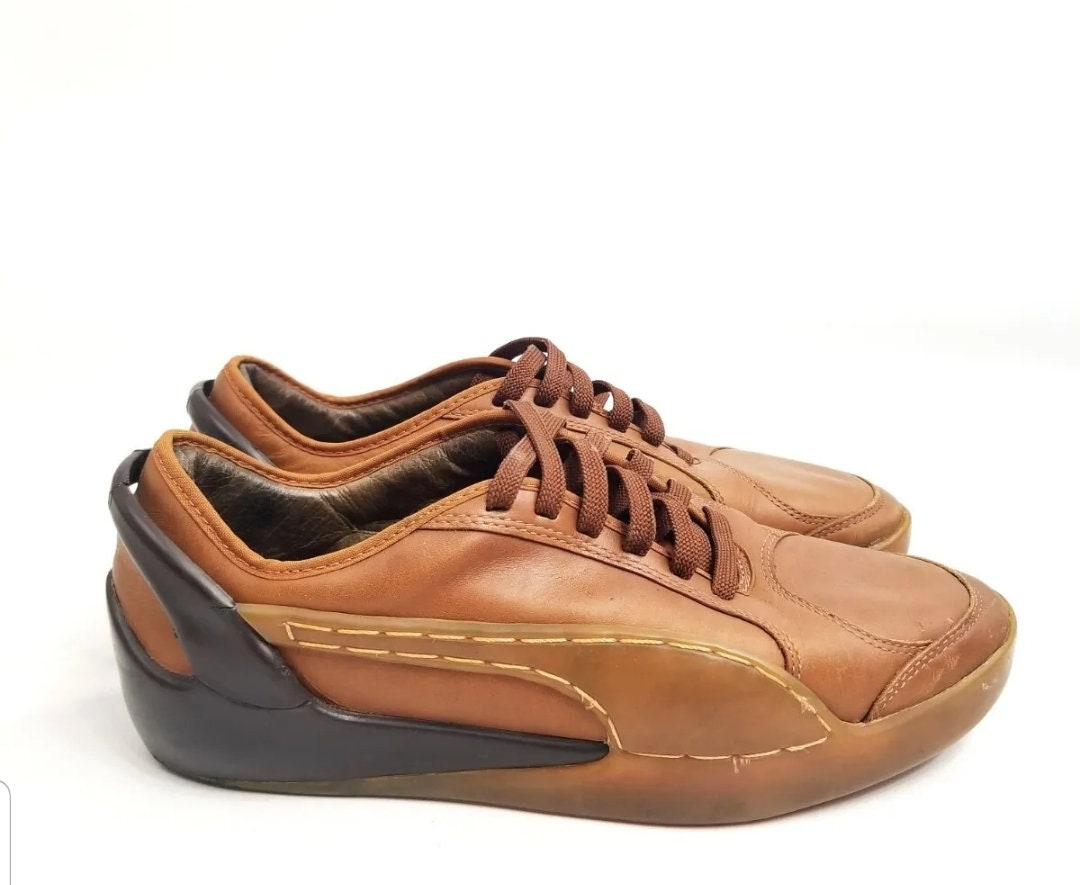 Vintage PUMA X Alexander Mcqueen Brown Runway Shoes. Men's Size: 8