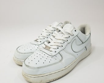 Nike Air Force 1 AF1 82 White Low Top Sneakers Mens Athletic Shoes Sz 10.5