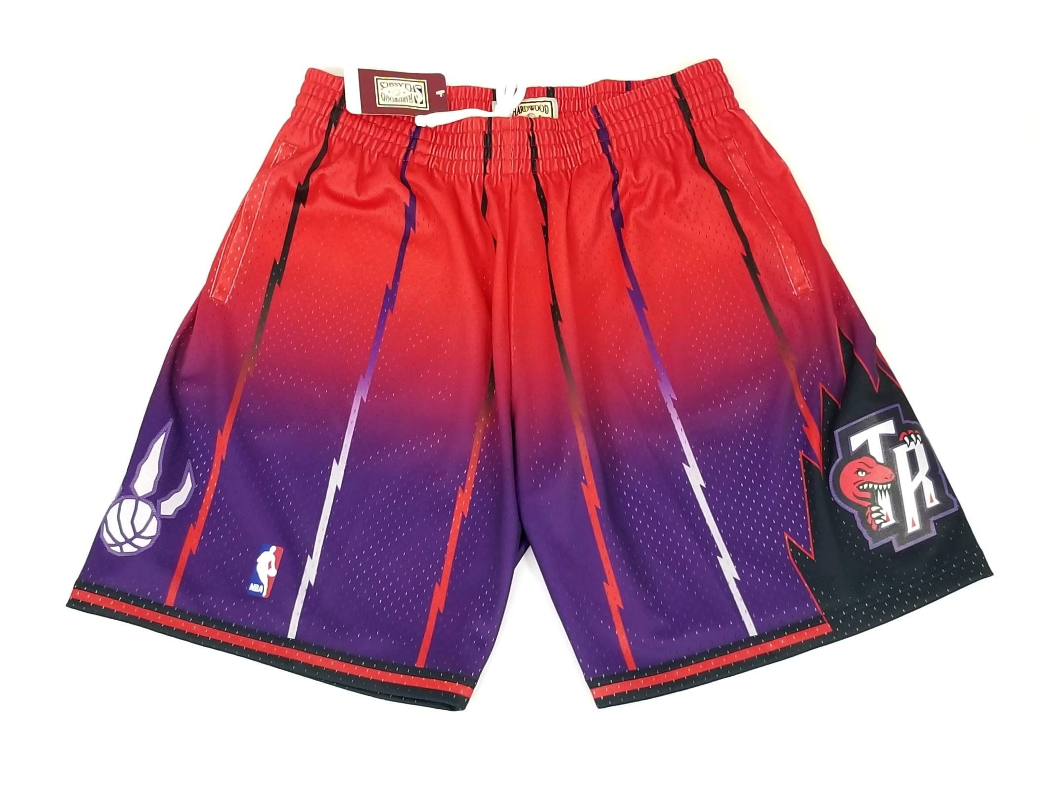 Urban Auctions - 2 PAIRS OF TORONTO RAPTORS SHORTS - VINTAGE NIKE & JUST DON  - SIZE L