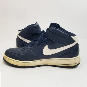 Nike Air Force 1 '07 Mid AF1 Blue Basketball Sneakers. Men's Size 13 315123-404 image 6