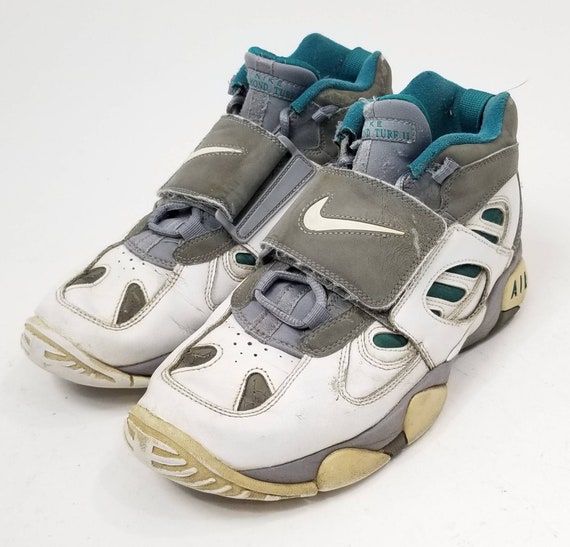 Nike Air Diamond Turf deion Gray White - Etsy