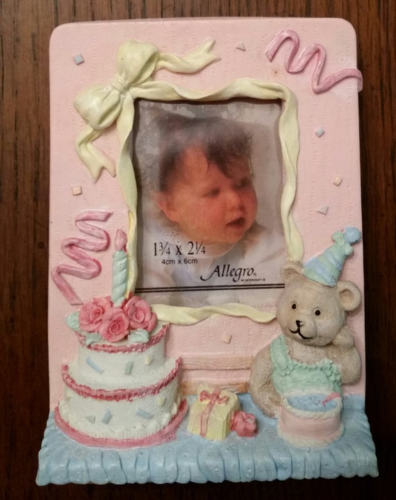 Vintage 1st Birthday Picture Frame Baby Girl Baby Boy Etsy