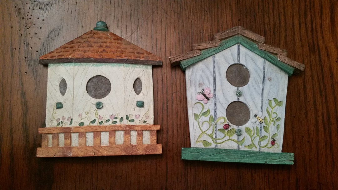 80s Bird House Wall Hangers / Decorative / Wall Hanging / Etsy