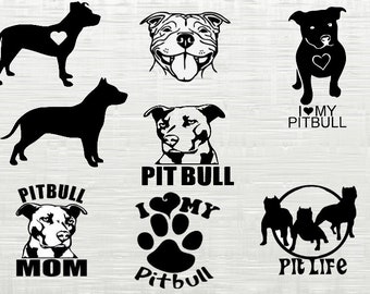 Download Pitbull svg | Etsy