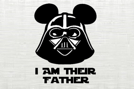 Download Darth Vader Svg I Am Their Father Svg Star Wars Svg Dxf For Etsy