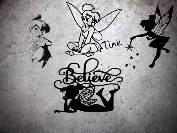 Download Title Tinkerbell Svg Tinkerbell Cutiles Silhouette Cameo Etsy