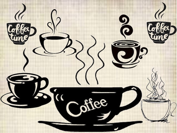 Download Coffee Svg Coffee Cutiles Silhouette Cameo Cutfiles Etsy