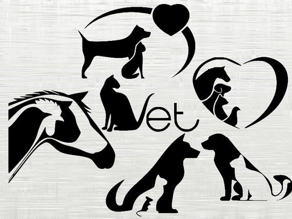 Download Vet Svg Animal Svg Dog Svg Cat Svg Vet Dxf Animal Dxf For Etsy PSD Mockup Templates