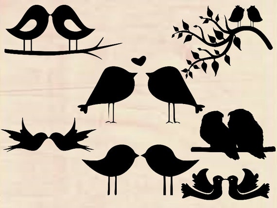 Download Love Bird Svg Bird Svg Doves Svg Birds Dxf Love Lovebird Cutfiles For Silhouette Cameo Cricut
