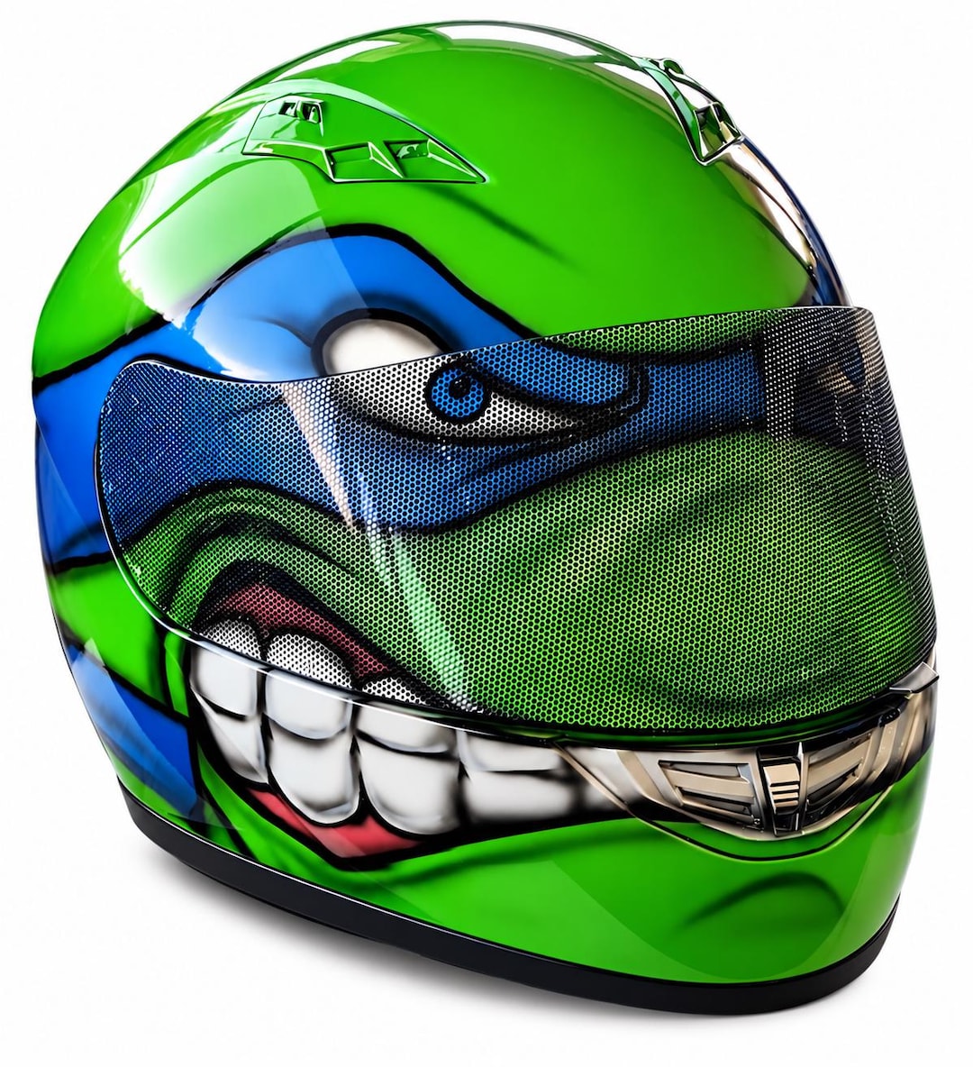 TMNT Michelangelo Custom Painted Motorcycle Helmet! - Etsy