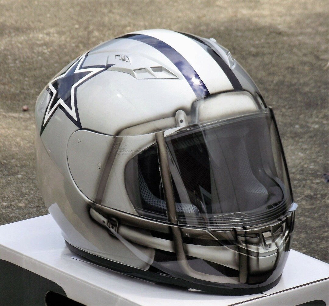 Dallas Coyboys Football Style Custom Painted Motorcycle Etsy