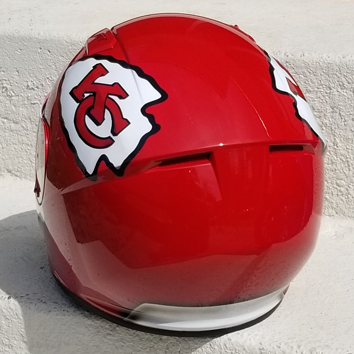 Kansas City Chiefs custom painted motorcycle helmet | Etsy