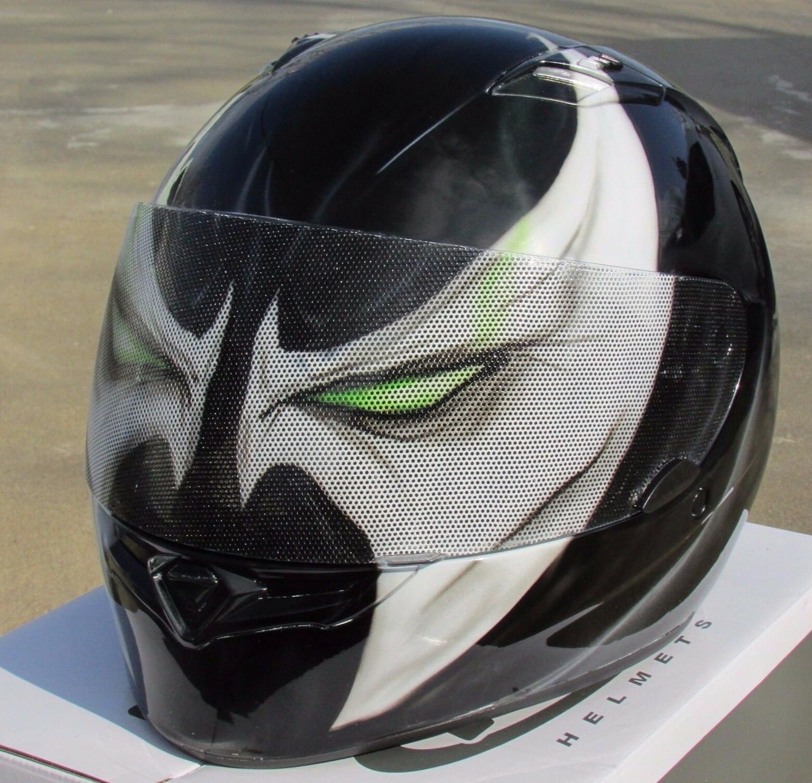 Spawn Casco de motocicleta pintado a medida - Etsy México