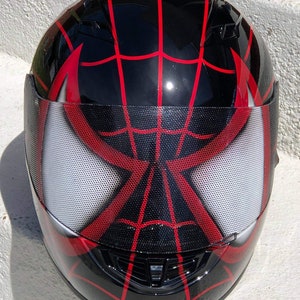 Spider Man Custom painted motorcycle helmet!