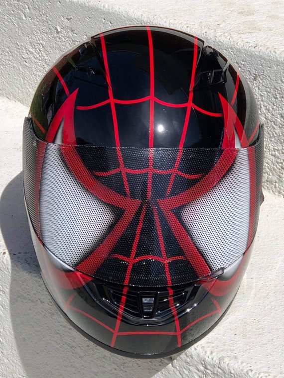 Spider Man Custom bemalter Motorradhelm - Etsy Schweiz
