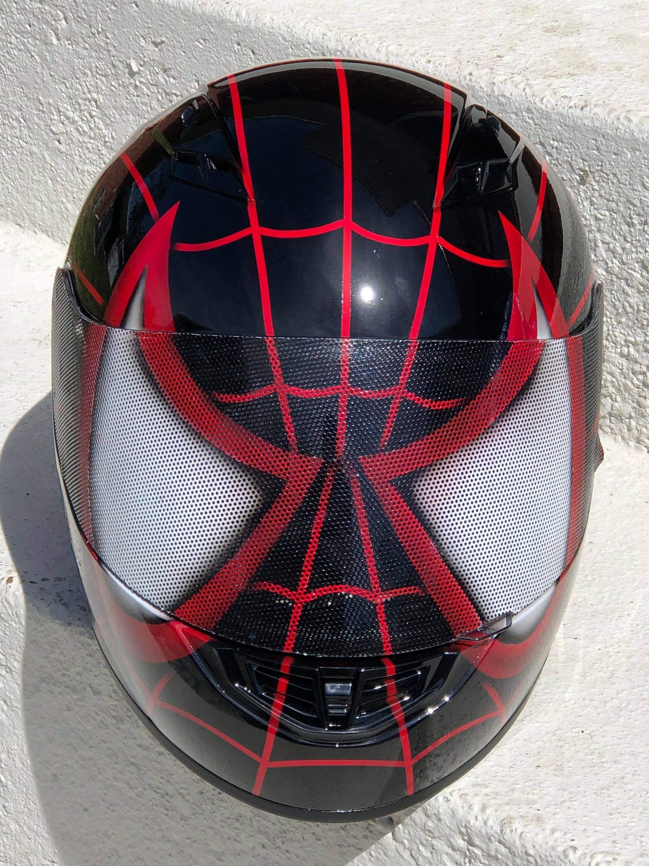 Spider Man Custom geschilderde motorhelm! Accessoires Hoeden & petten Helmen Motorhelmen 