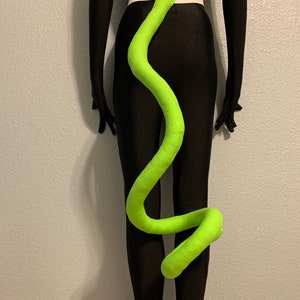 Tiefling tail. Extra long curled end Tiefling tail. Tiefling cosplay. Tiefling costume.