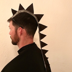 Dinosaur headpiece. Spiked headpiece. Dinosaur, Dragon, lizard scale headband. Costume.