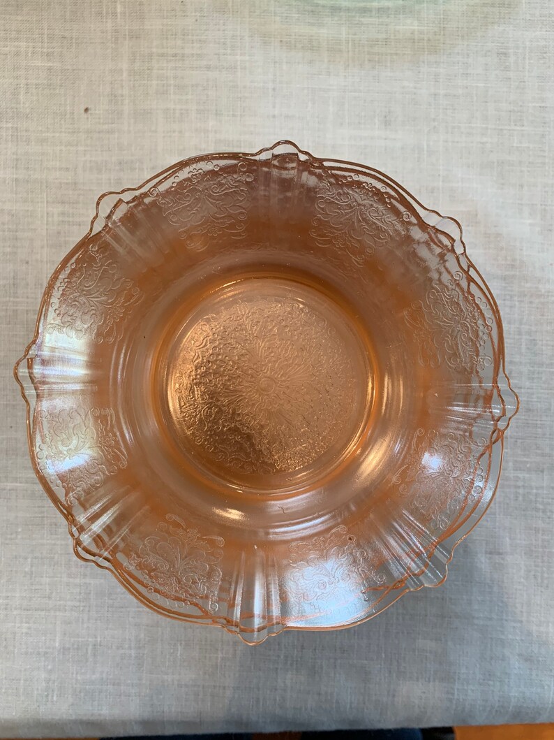 Pink American Sweetheart Depression Glass Cereal Bowl Etsy
