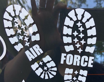 Air Force boots vinyl decal