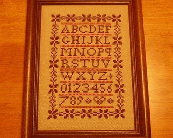 Cross Stitch PDF Pattern Little Flower Border Sampler