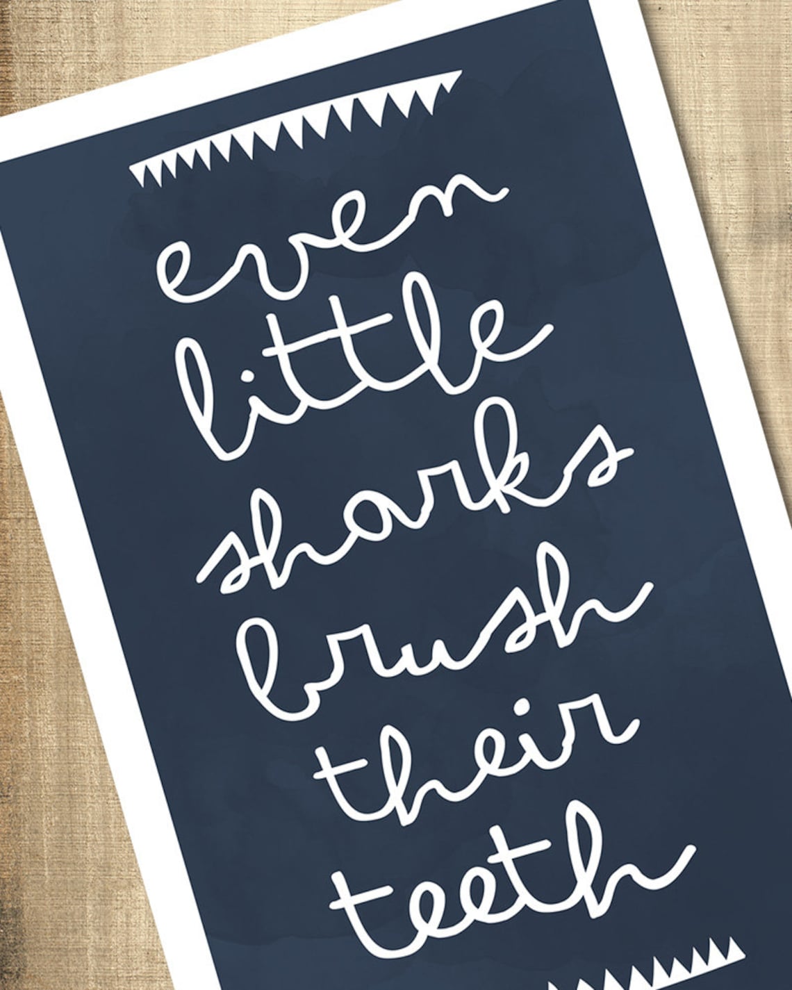 Brush Your Teeth Printable Poster Wall Art 11x17 Children - Etsy
