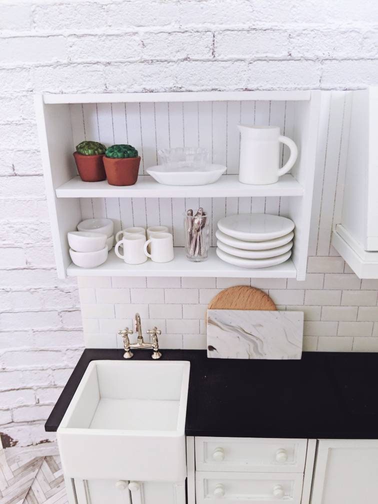 1:12 Miniature Modern FULL Kitchen Diorama Box – A WeeBitTeeny Modern Mini's