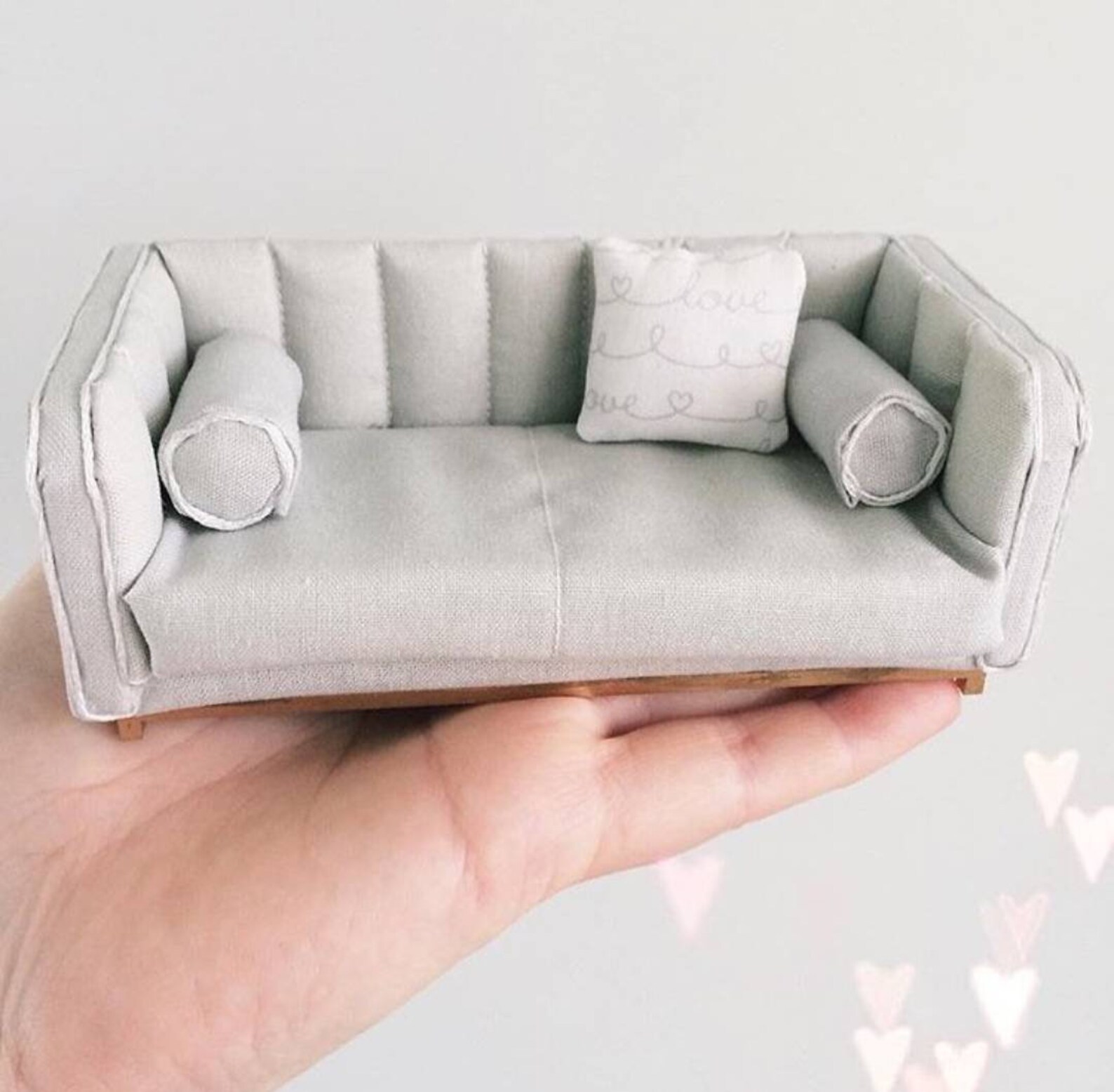 Miniature sofa modern miniature couch miniature lounge Etsy