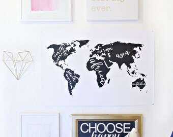 Downloadable Printable Map oversized wall art poster artwork