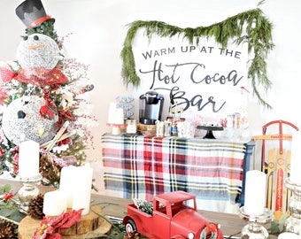 Christmas Printable Oversized Artwork Hot Cocoa Bar