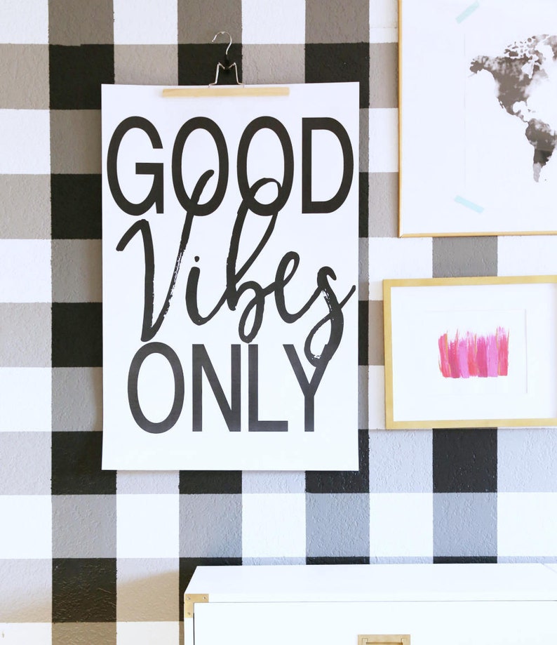DOWNLOADABLE Good Vibes Only PRINTABLE and DOWNLOADABLE - Etsy