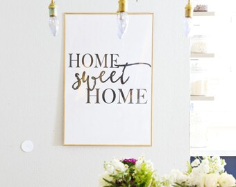 DOWNLOADABLE Home Sweet Home oversized artwork print wall decor art